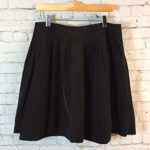 Victor Skirt Black Pleated Skirt Size 8